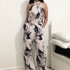 Le Chateau Floral Jumpsuit